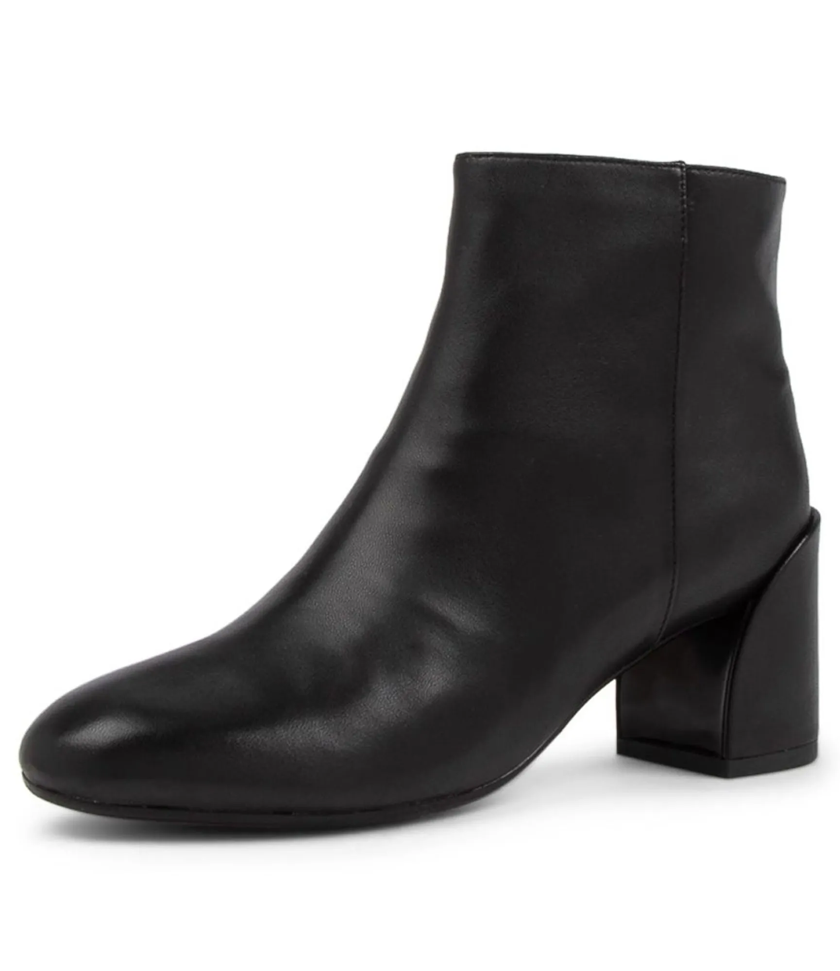 Discount Midas Shoes Kamille Black Leather Ankle Boots