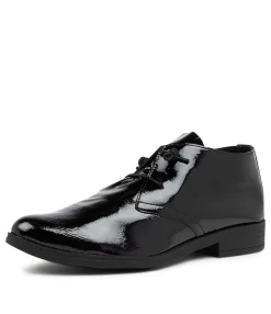Cheap Midas Shoes Karah Black Patent Leather Lace Ups Bs