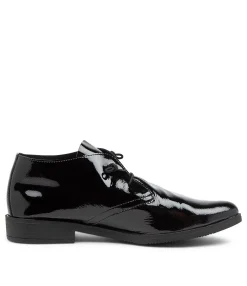 Cheap Midas Shoes Karah Black Patent Leather Lace Ups Bs