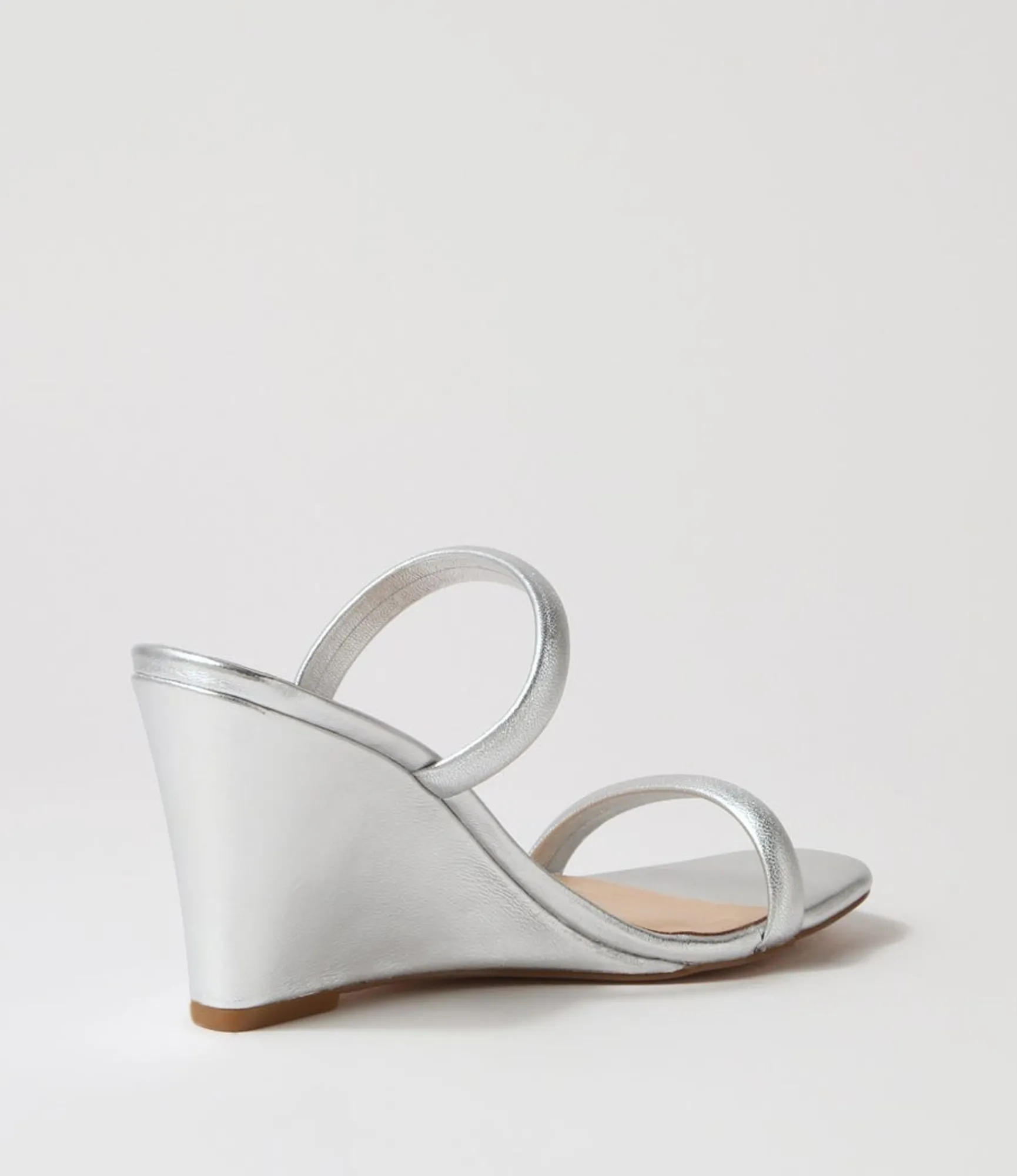 Flash Sale Midas Shoes Kimi Silver Leather Slides