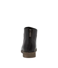 Discount Midas Shoes Kippy Black Leather Ankle Boots