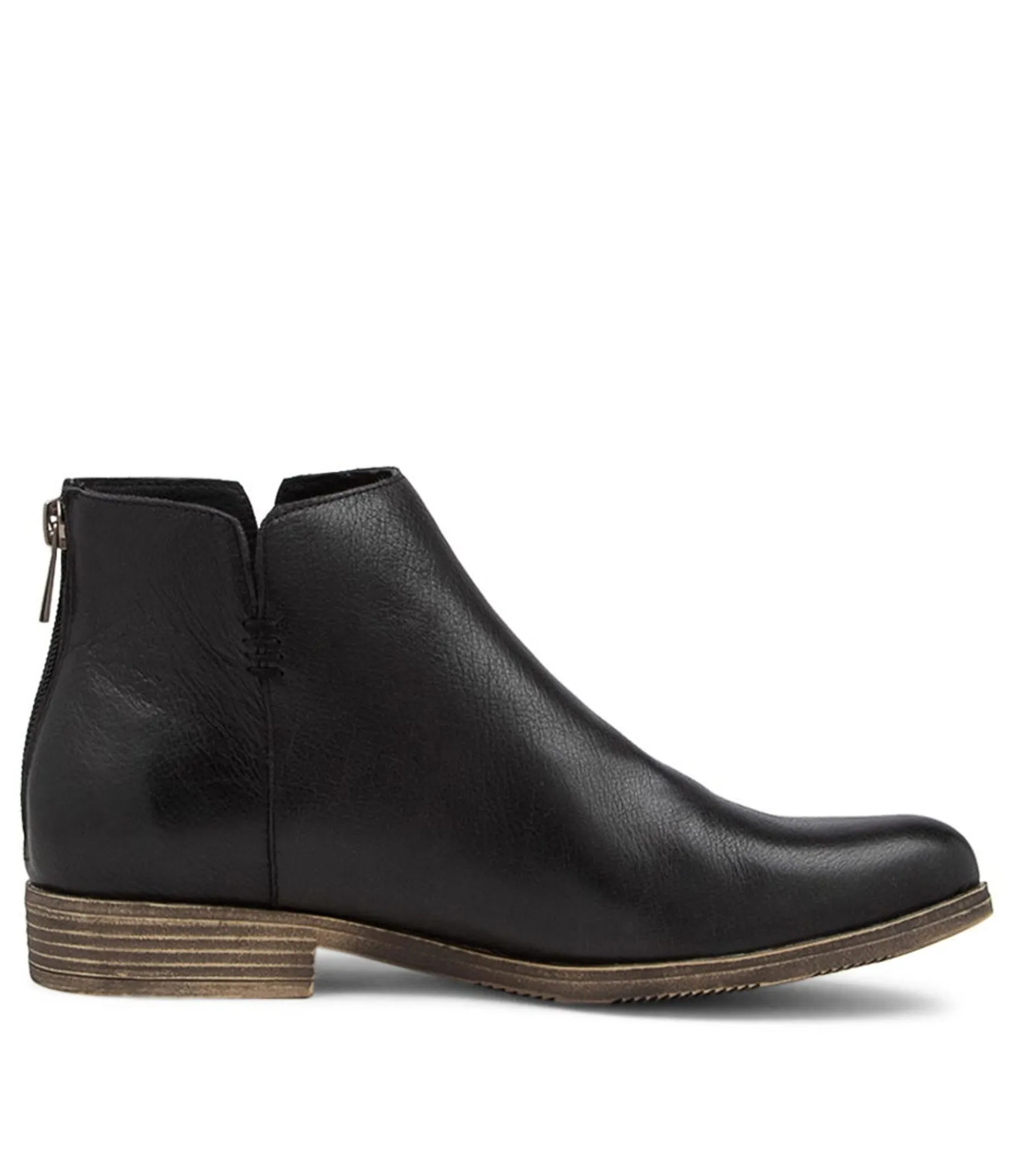 Discount Midas Shoes Kippy Black Leather Ankle Boots