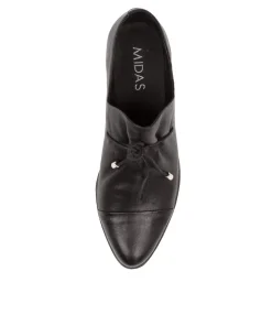 Discount Midas Shoes Koder Black Leather