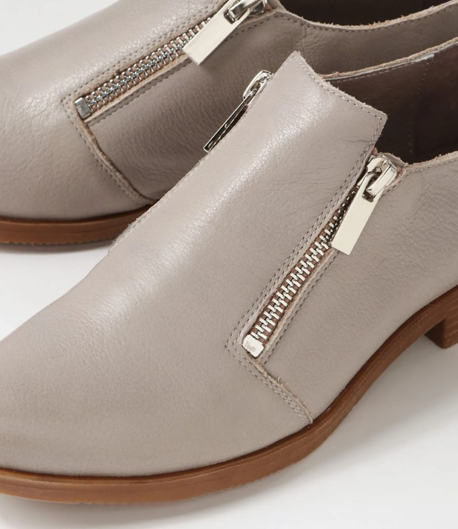 Fashion Midas Shoes Koller Smoke Leather Flat Shoes