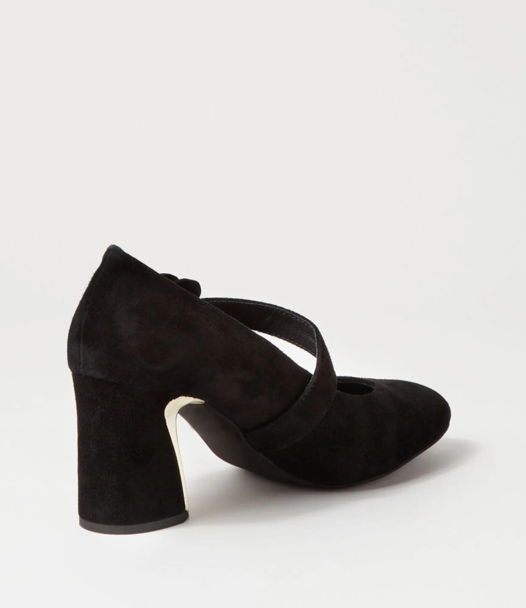 Shop Midas Shoes Kramer Black Suede Mary Jane Heels