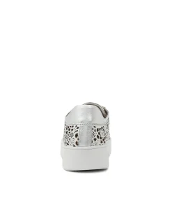 Best Sale Midas Shoes Lachlyn Silver Leather Sneakers Ws