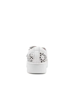 New Midas Shoes Landry White Leather Sneakers Ws