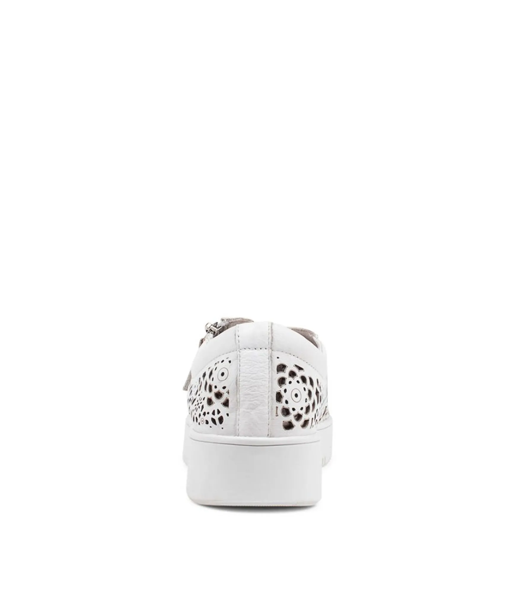 New Midas Shoes Landry White Leather Sneakers Ws