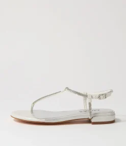 Cheap Midas Shoes Lantana Silver Fabric Sandals