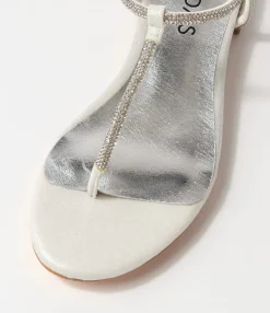 Cheap Midas Shoes Lantana Silver Fabric Sandals