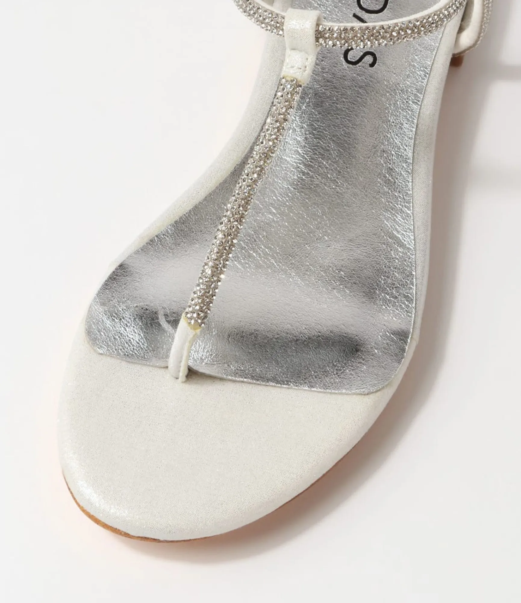 Cheap Midas Shoes Lantana Silver Fabric Sandals