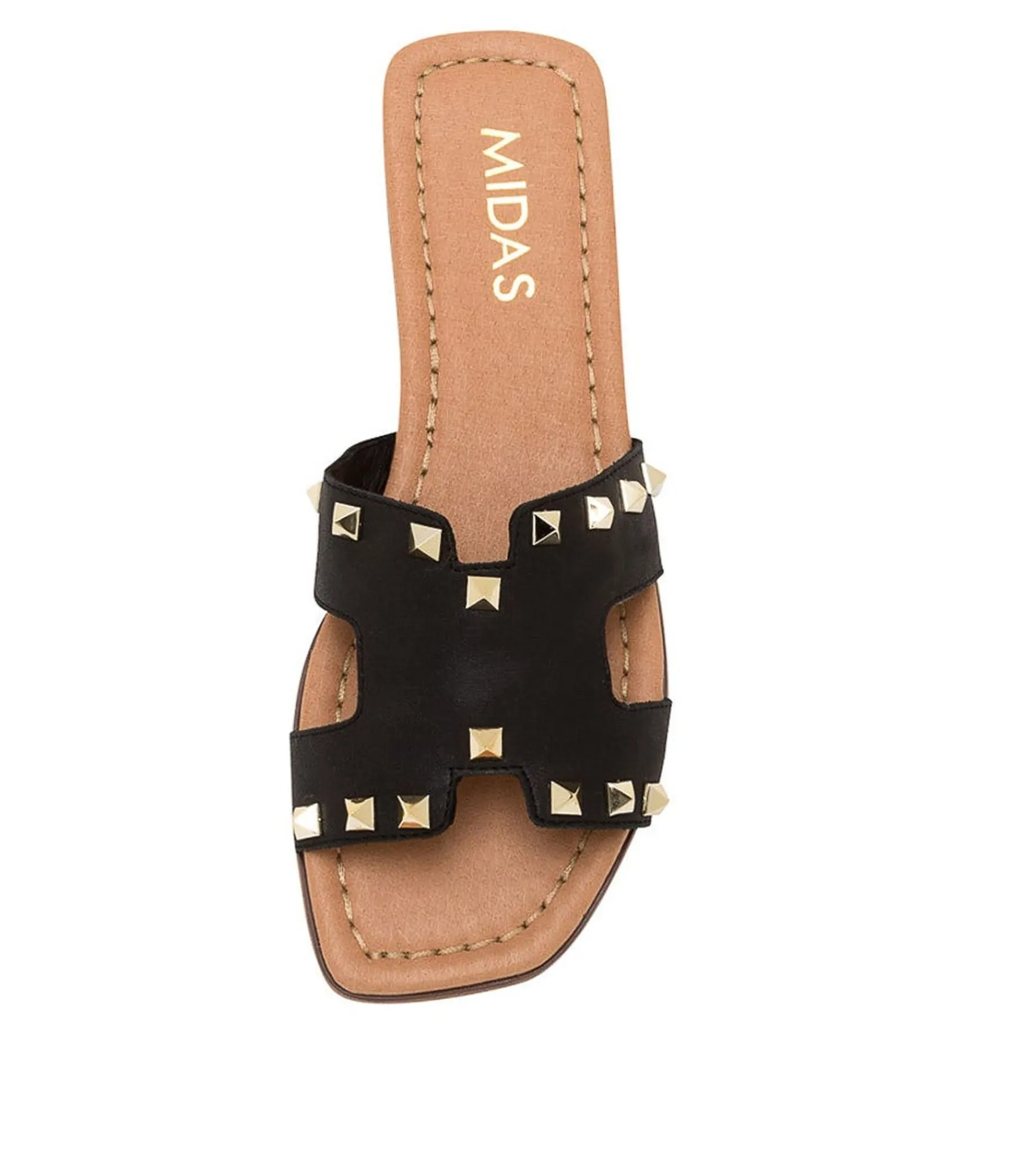 Clearance Midas Shoes Lanver Black Leather