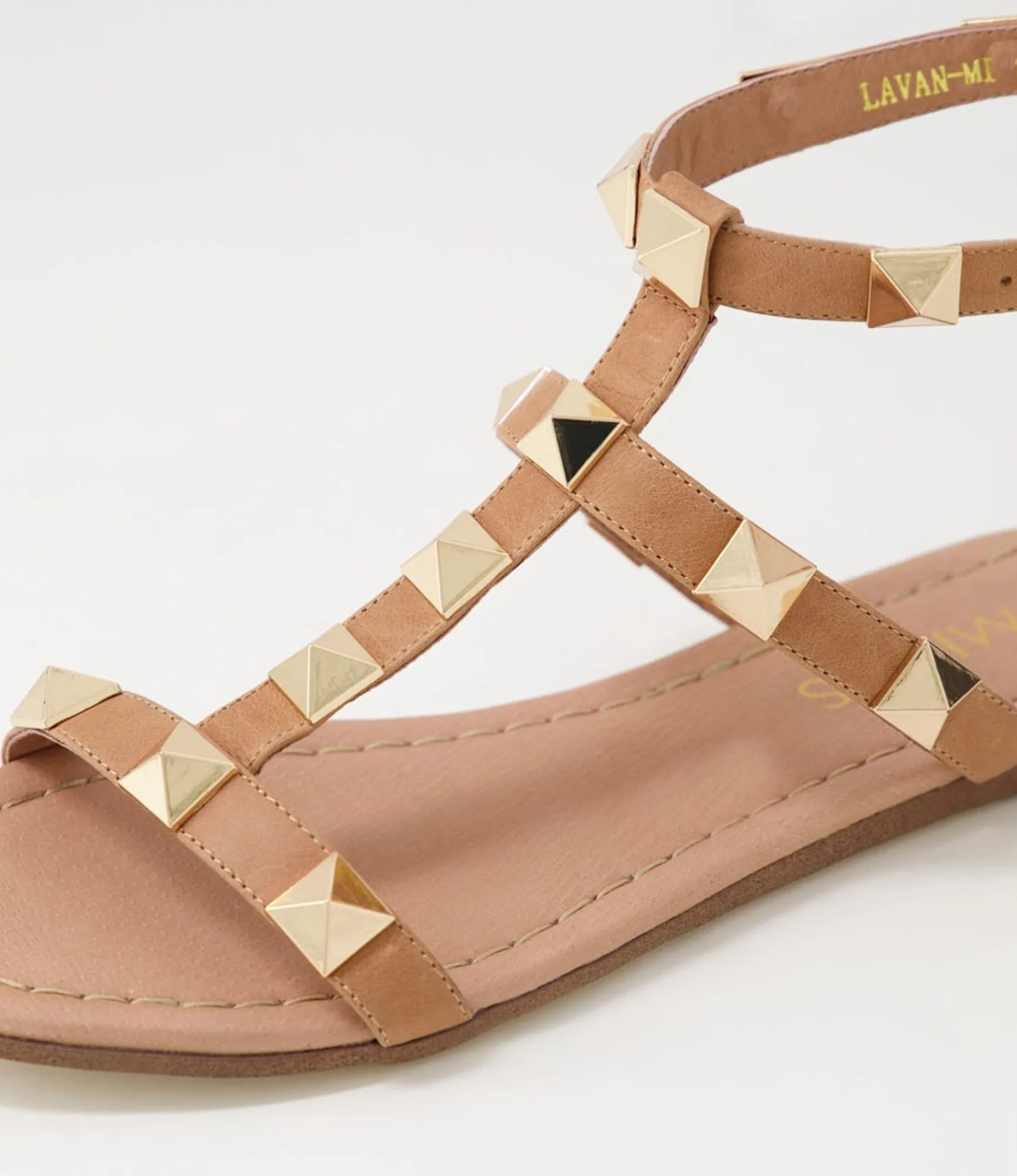Online Midas Shoes Lavan Tan Leather Sandals