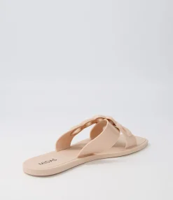 Best Sale Midas Shoes Leela Camel Jelly Slides