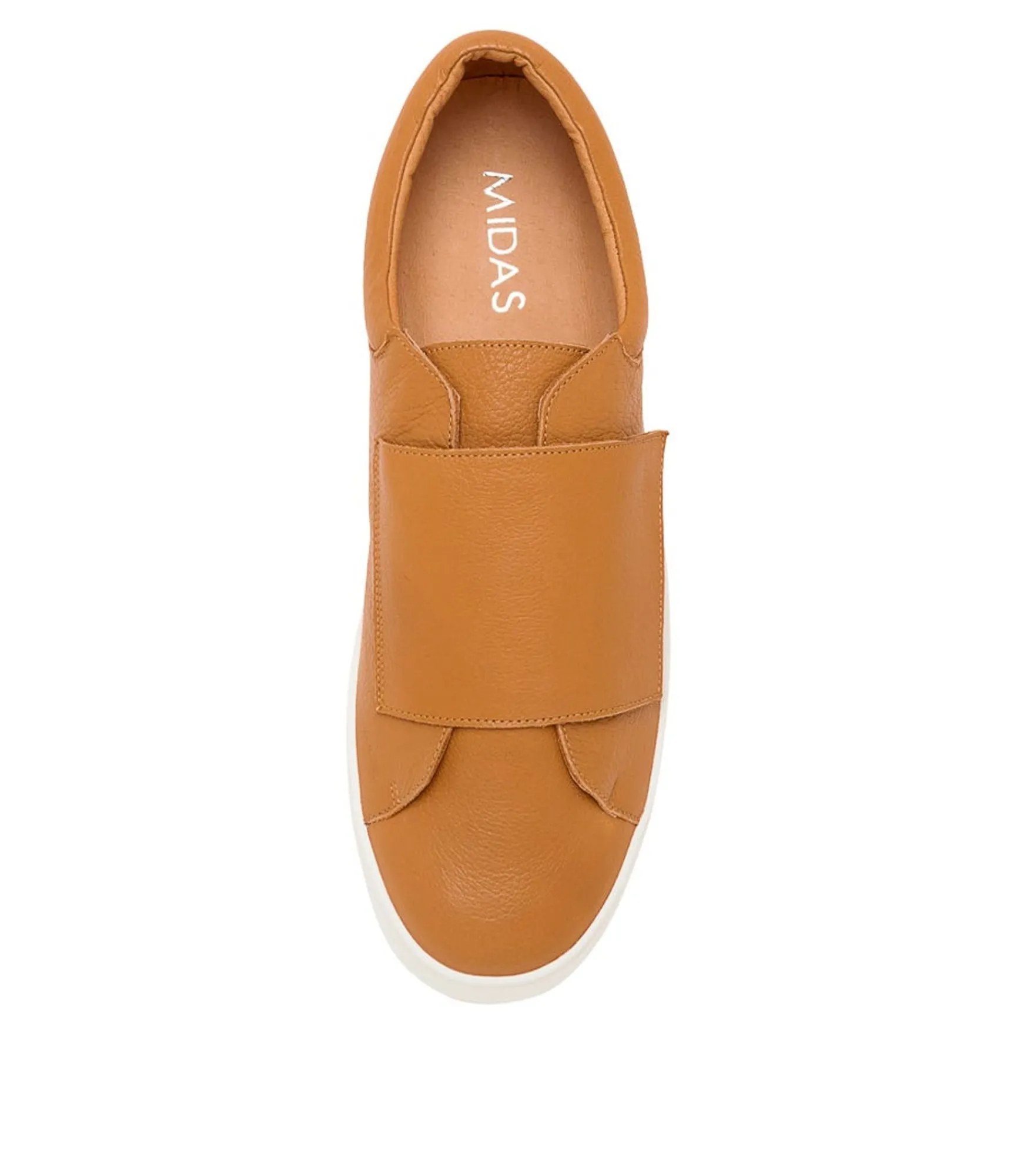 Store Midas Shoes Levie Dk Tan Leather