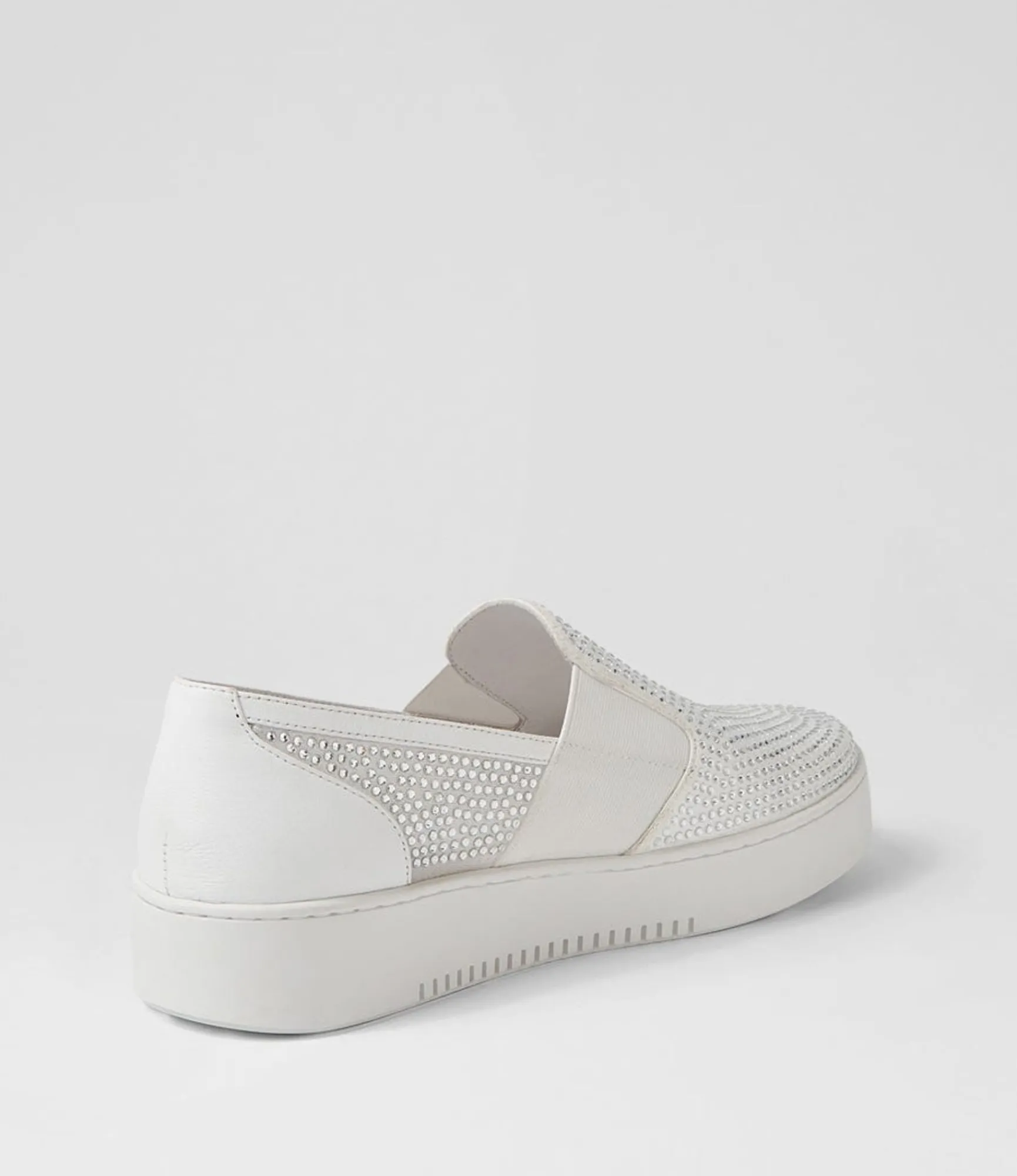 Discount Midas Shoes Liona White Leather Mesh Sneakers