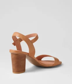 Best Midas Shoes Lippee Dark Tan Leather Sandals
