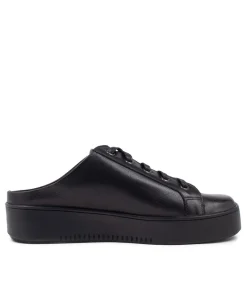 Clearance Midas Shoes Lippy Black Leather Sneakers Bs
