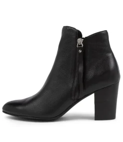 Store Midas Shoes Lizza Black Leather Ankle Boots Bh