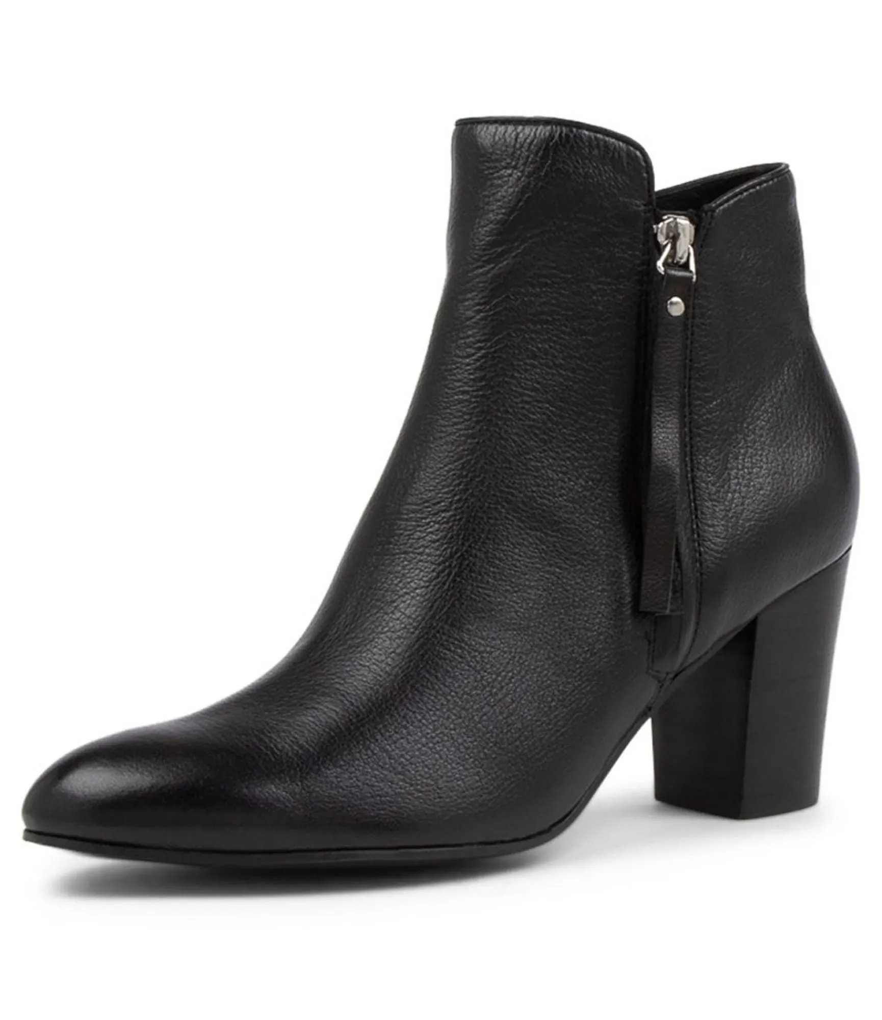 Store Midas Shoes Lizza Black Leather Ankle Boots Bh