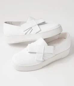 Clearance Midas Shoes Locka White Leather Sneakers