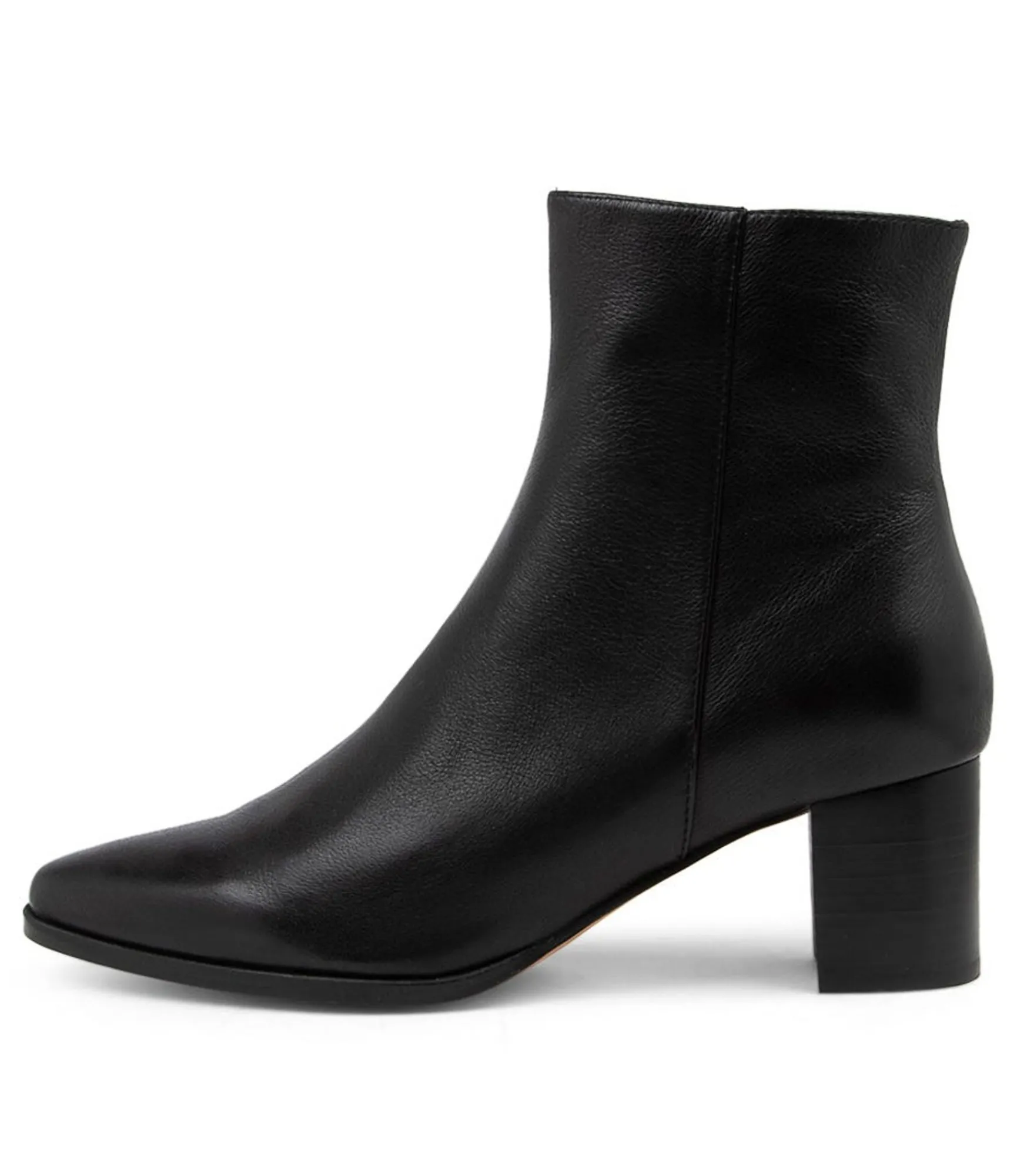 Store Midas Shoes Lola Black Leather Ankle Boots Bh