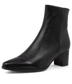Store Midas Shoes Lola Black Leather Ankle Boots Bh