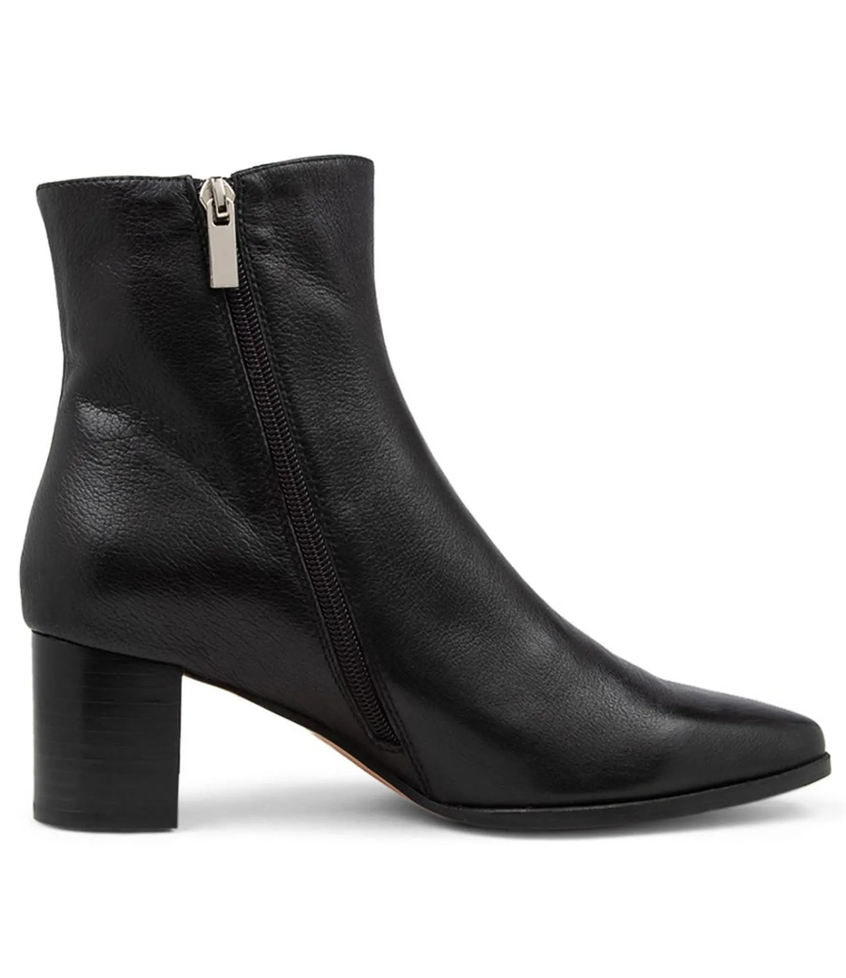 Store Midas Shoes Lola Black Leather Ankle Boots Bh