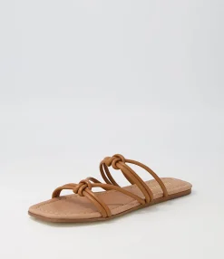 Best Midas Shoes Lolli Dark Tan Leather Sandals