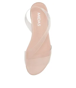 Discount Midas Shoes Lora Clear Vinylite