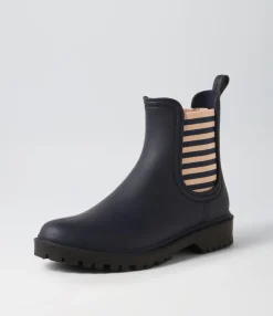 Flash Sale Midas Shoes Loren Mi Navy Stripe Gumboot