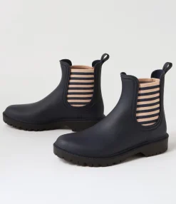 Flash Sale Midas Shoes Loren Mi Navy Stripe Gumboot