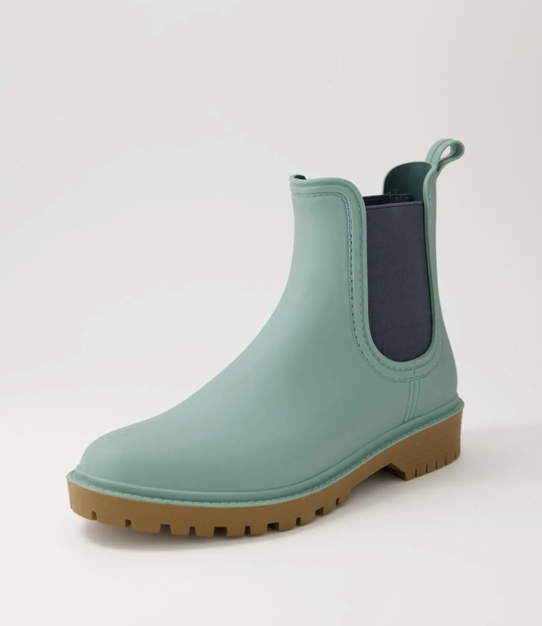 Discount Midas Shoes Loren Seafoam Ocean Gumboot Chelsea Boots