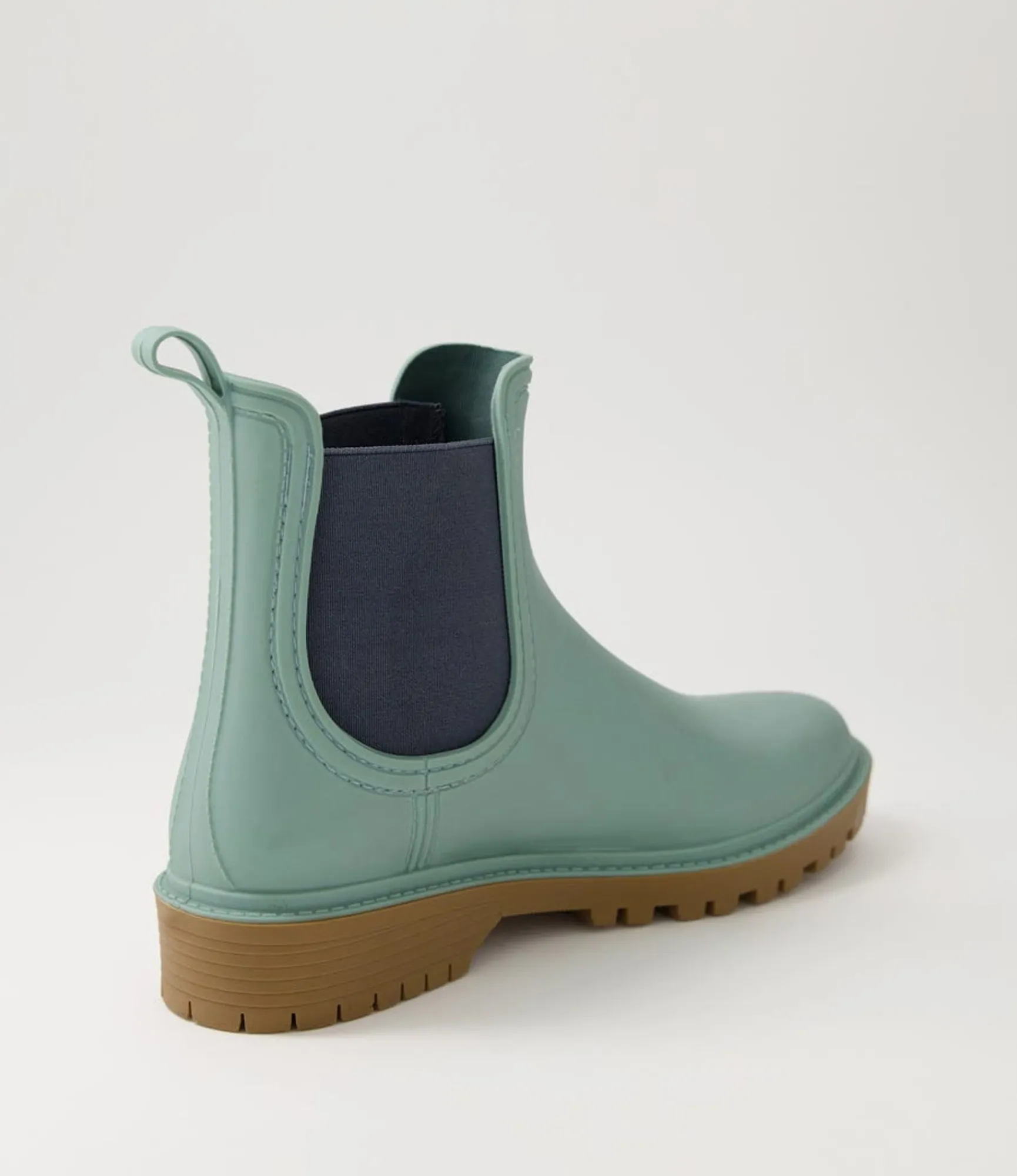 Discount Midas Shoes Loren Seafoam Ocean Gumboot Chelsea Boots