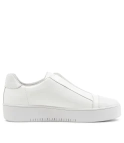 Best Sale Midas Shoes Lune White Leather Patent Sneakers