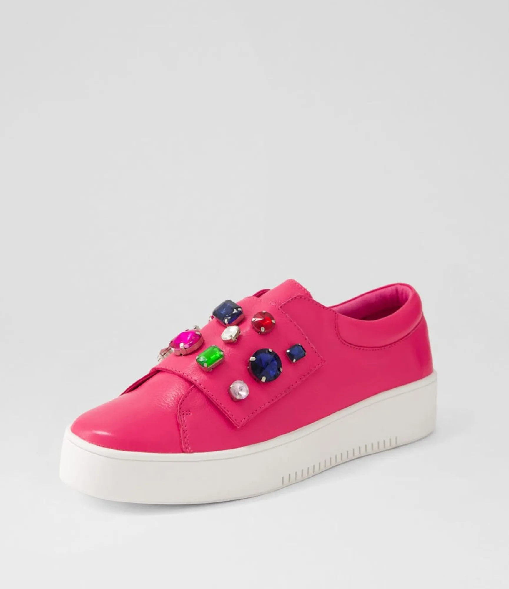 Flash Sale Midas Shoes Lunice Fuchsia Bright Leather Sneakers