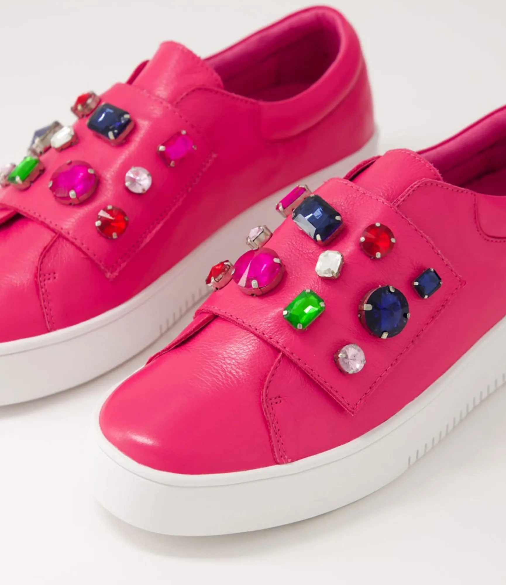 Flash Sale Midas Shoes Lunice Fuchsia Bright Leather Sneakers