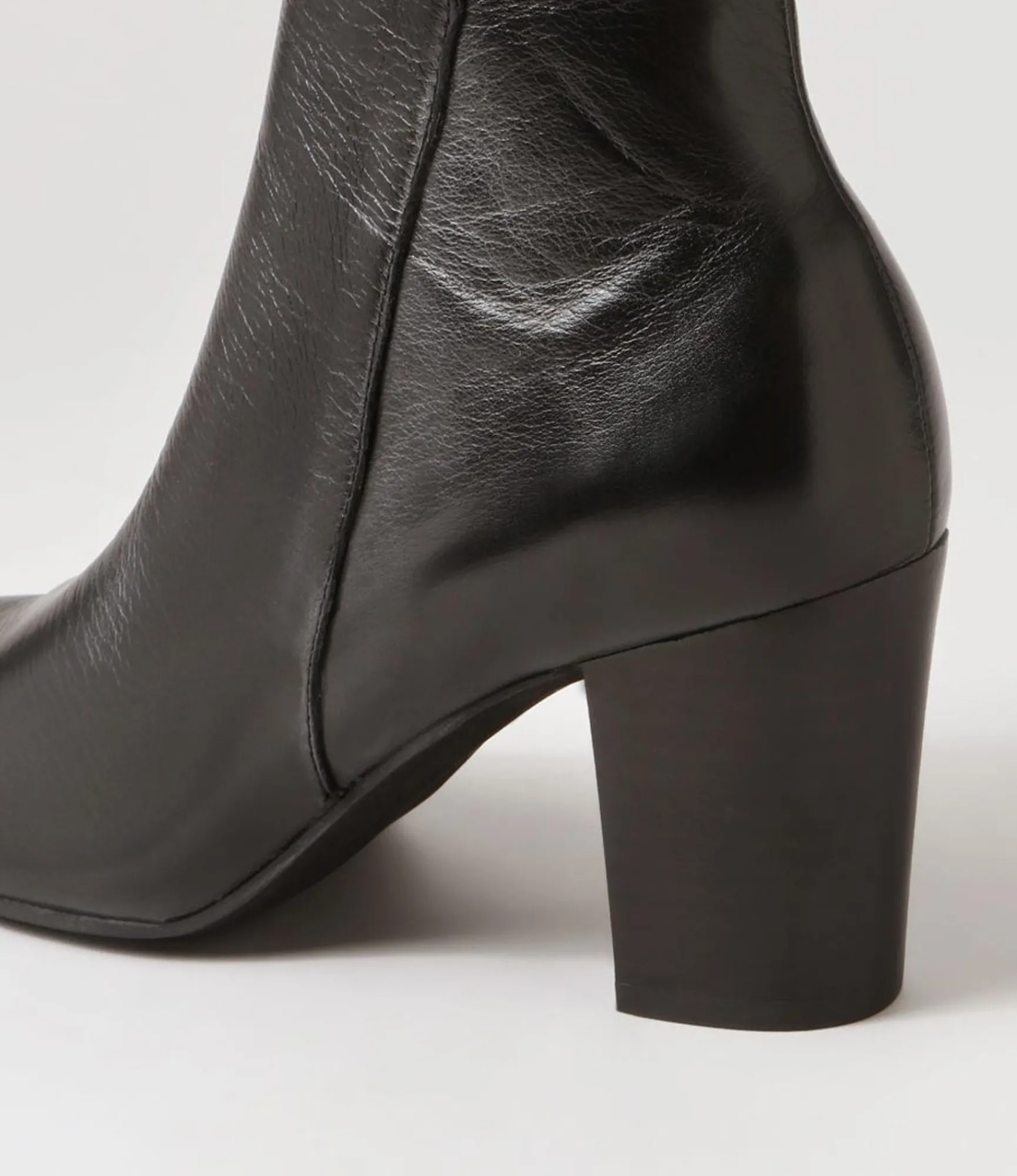 Best Midas Shoes Lyatt Black Leather Ankle Boots