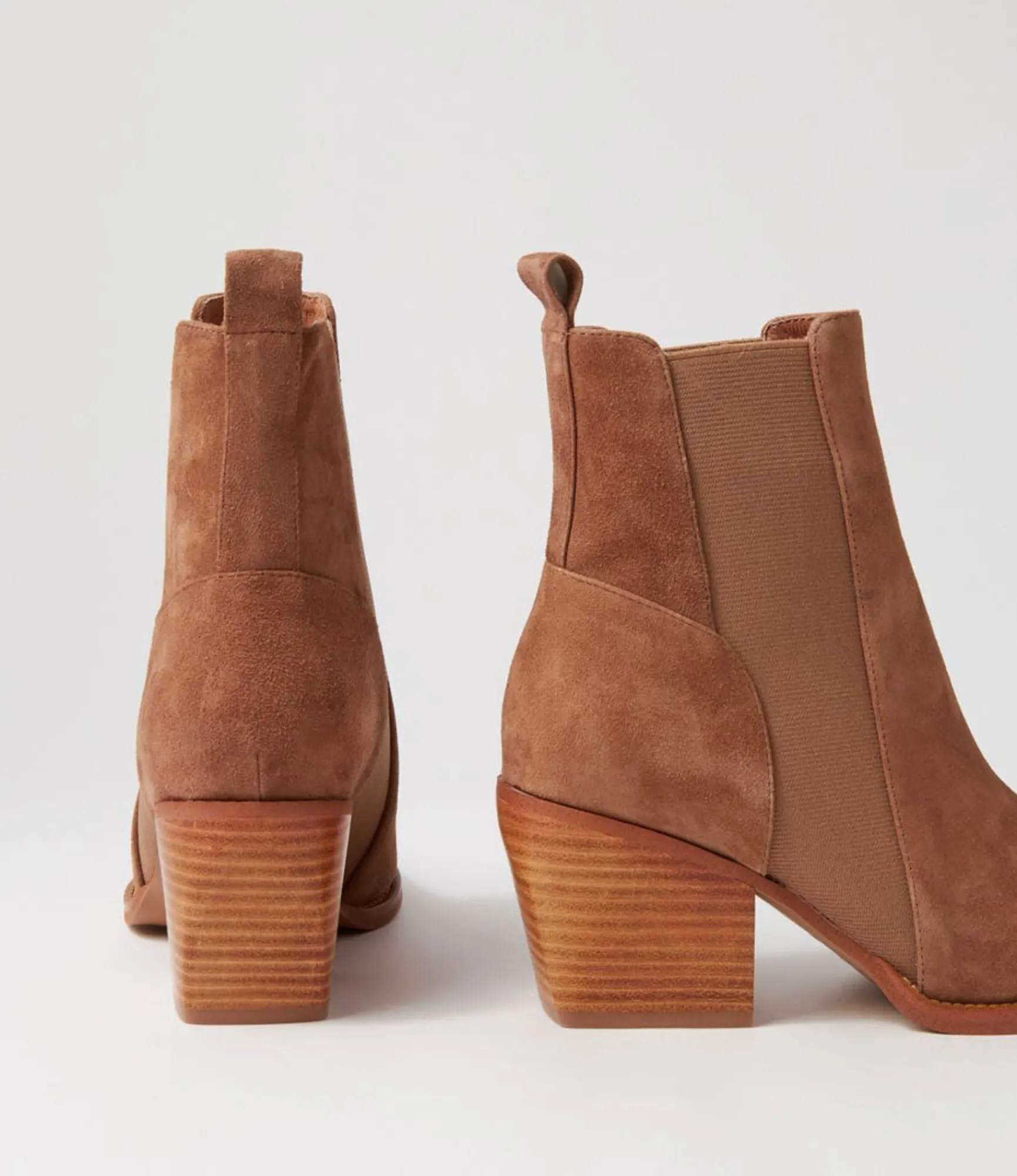 Store Midas Shoes Maddern Light Choc Suede Chelsea Boots