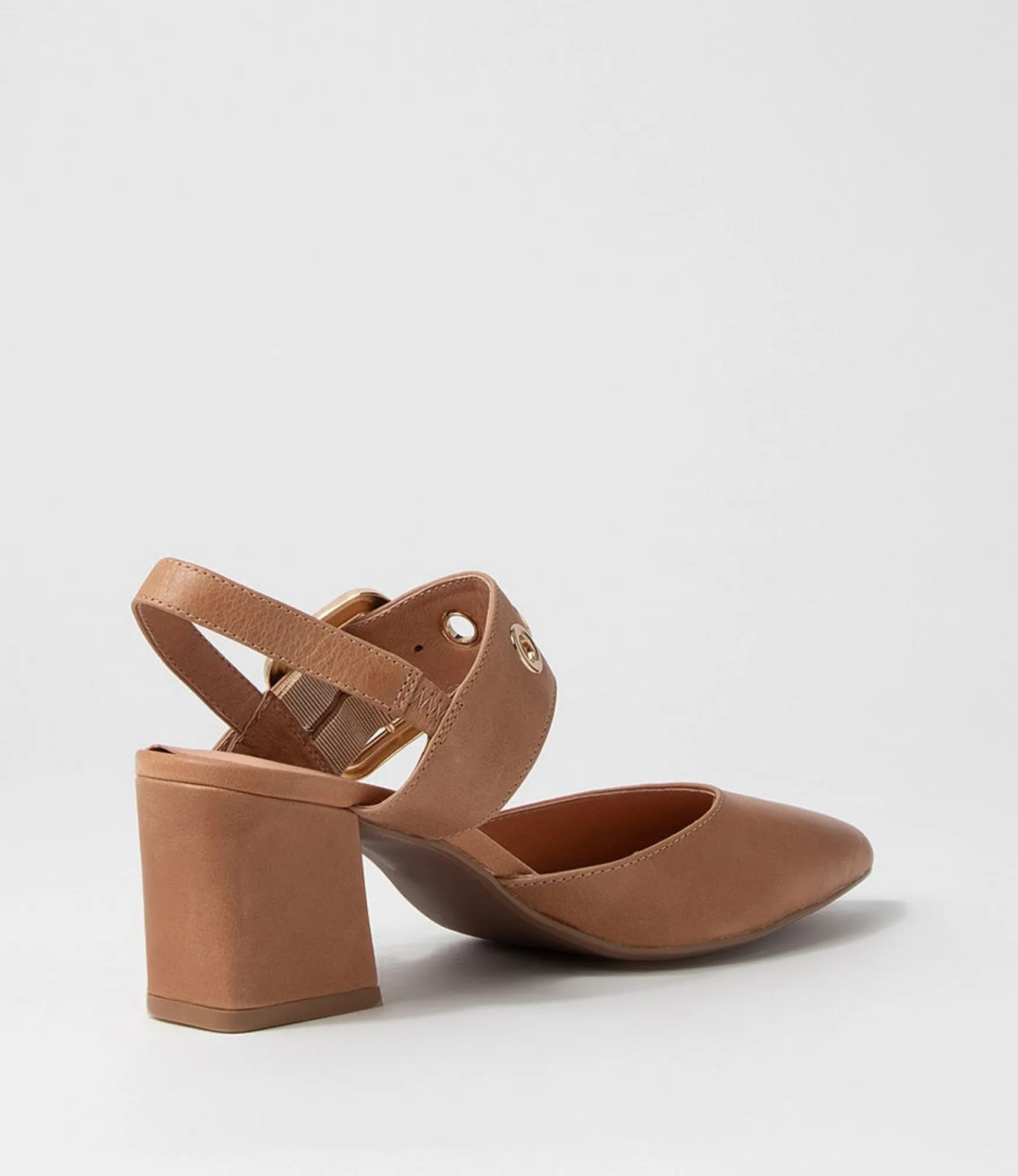 Best Midas Shoes Maddox Tan Leather Heels