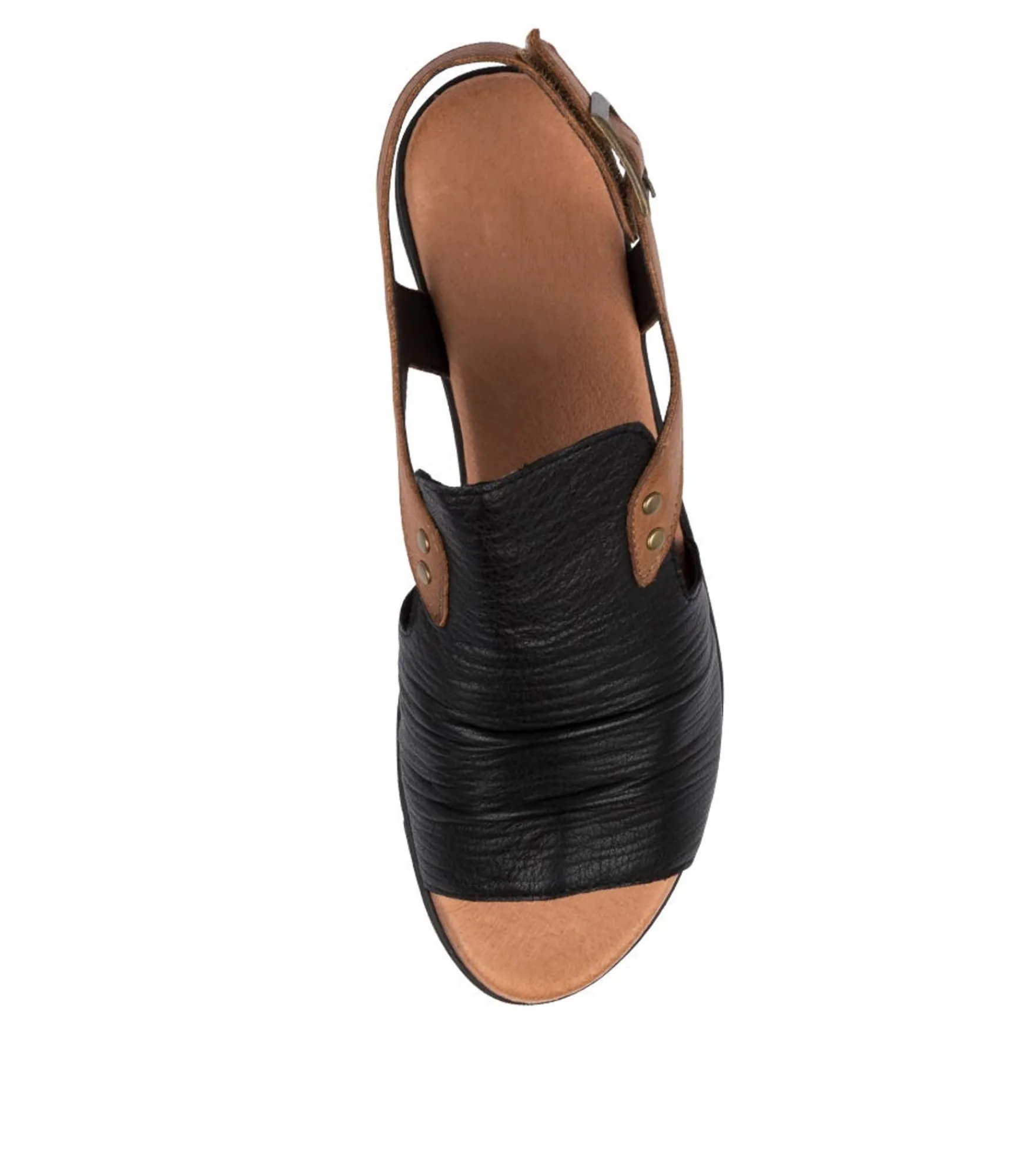Best Sale Midas Shoes Madz Black-Dk Tan Leather