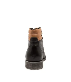 Cheap Midas Shoes Maison Black-Tan Leather