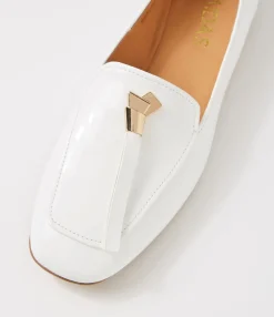 Fashion Midas Shoes Marcell White Patent Leather Loafers