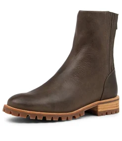 Best Sale Midas Shoes Marten Choc Leather Ankle Boots