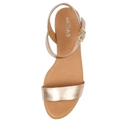 Discount Midas Shoes Maryanne Rose Gold Lea