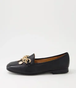 Fashion Midas Shoes Menni Black Leather Loafers