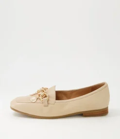 Hot Midas Shoes Menni Camel Leather Loafers
