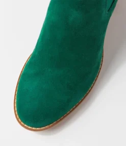Flash Sale Midas Shoes Mikali Dark Emerald Suede Chelsea Boots