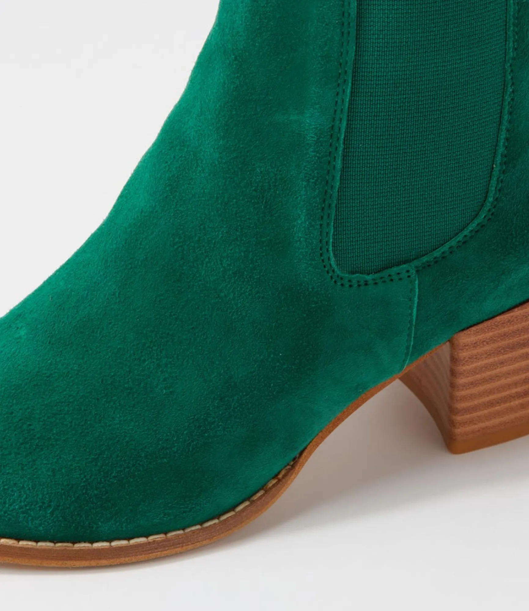Flash Sale Midas Shoes Mikali Dark Emerald Suede Chelsea Boots