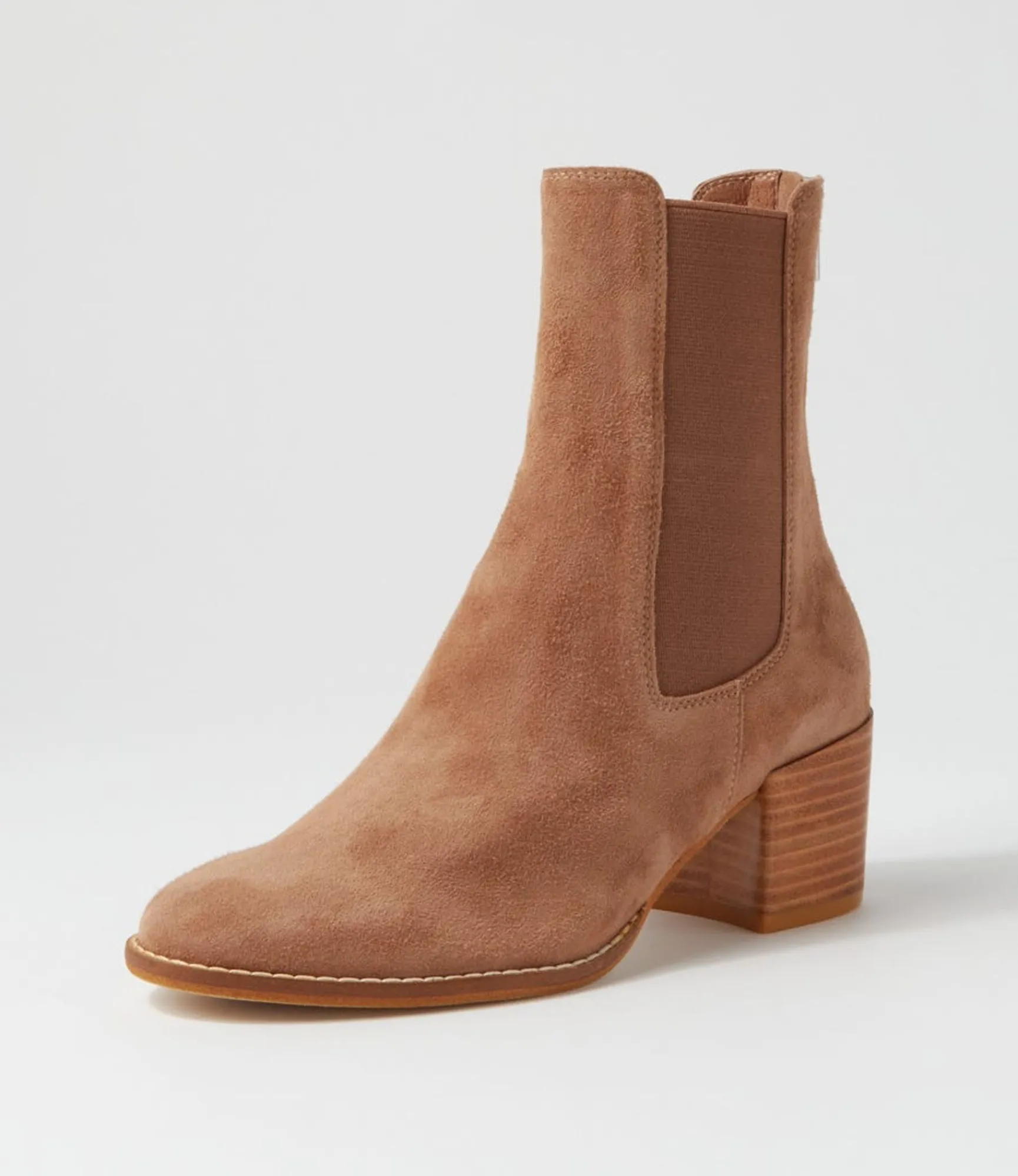 Flash Sale Midas Shoes Mikali Light Choc Suede Chelsea Boots
